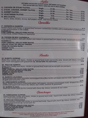 Menu photo 7 El Mariachi Mexican Restaurant Prattville, AL