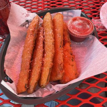 Mama Meatball's Pizzeria - Fried zucchini!! It was the first food we tried and literally dove in while it was still too hot so yummy!! - Pizza Near Me - Turtle Creek, Pennsylvania