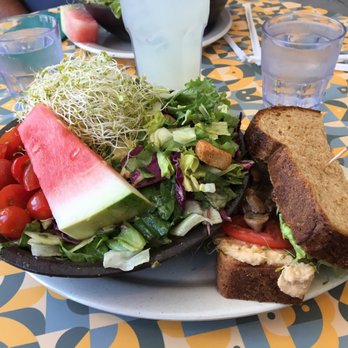 Mezzo - Combination salad and hummus 1/2 sandwich. Mouth is watering just looking at the picture again. - Sandwiches Near Me - Berkeley, California Mezzo - Combination salad and hummus 1/2 sandwich. Mouth is watering just looking at the picture again. - Sandwiches Near Me - Berkeley, California