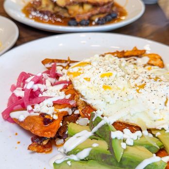 Another Broken Egg Cafe - Chicken & Red Chile Chilaquiles - American Near Me - Winston Salem, North Carolina