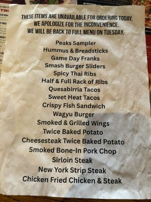 Menu photo 1 Twin Peaks Greenville, SC Menu photo 1 Twin Peaks Greenville, SC