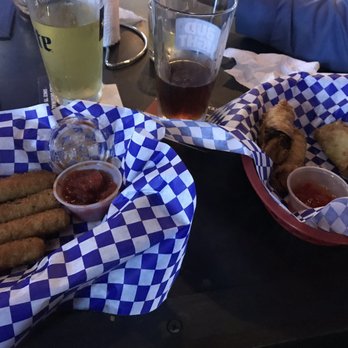 Hangar Pub - Mozzarella sticks w/ marinara sauce, egg rolls with sweet chili sauce - American Near Me - San Antonio, Texas