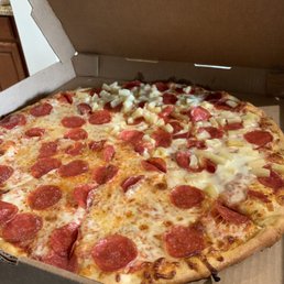 a pepperoni pizza in a box a pepperoni pizza in a box