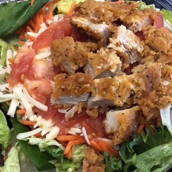 Wendy's - Spicy Buffalo Chicken Salad (not spicy at all) - Burgers Near Me - Lexington, Kentucky Wendy's - Spicy Buffalo Chicken Salad (not spicy at all) - Burgers Near Me - Lexington, Kentucky
