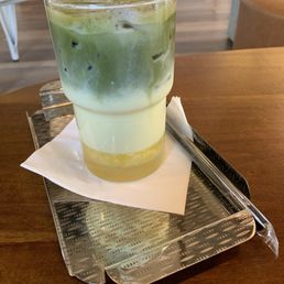 Sweet Corn Matcha Latté