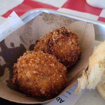 5 Star BBQ - Funeral potato in breaded fried ball form! - Barbeque Near Me - Orem, Utah 5 Star BBQ - Funeral potato in breaded fried ball form! - Barbeque Near Me - Orem, Utah