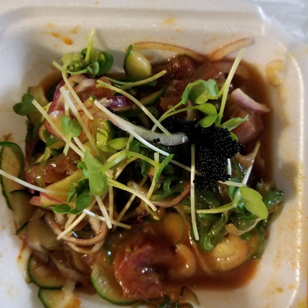 Amici Sushi - Edamame, red ocean, and poke salad. - Sushi Bars Near Me - Lathrop, California