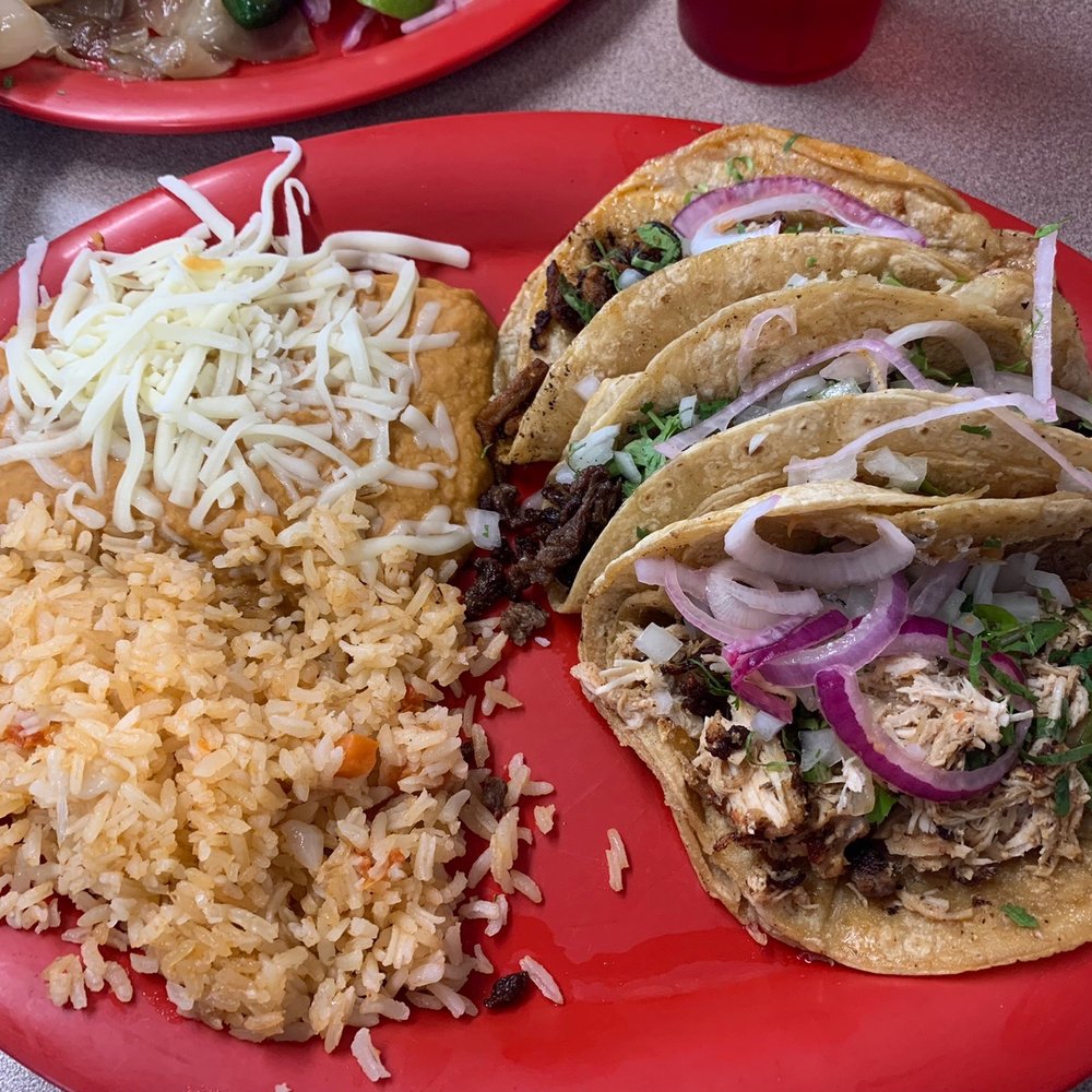Taco Trio with Rice & Beans