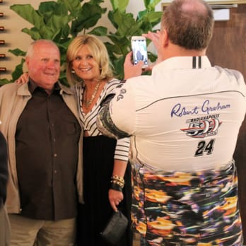 Foyt Wine Vault - AJ Foyt with fans at the Vault opening - Wine Bars Near Me - Indianapolis, Indiana