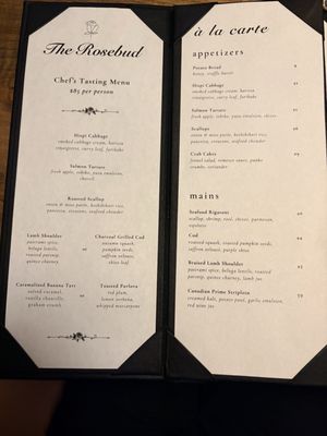 Menu photo 1 The Rosebud Toronto, ON Menu photo 1 The Rosebud Toronto, ON