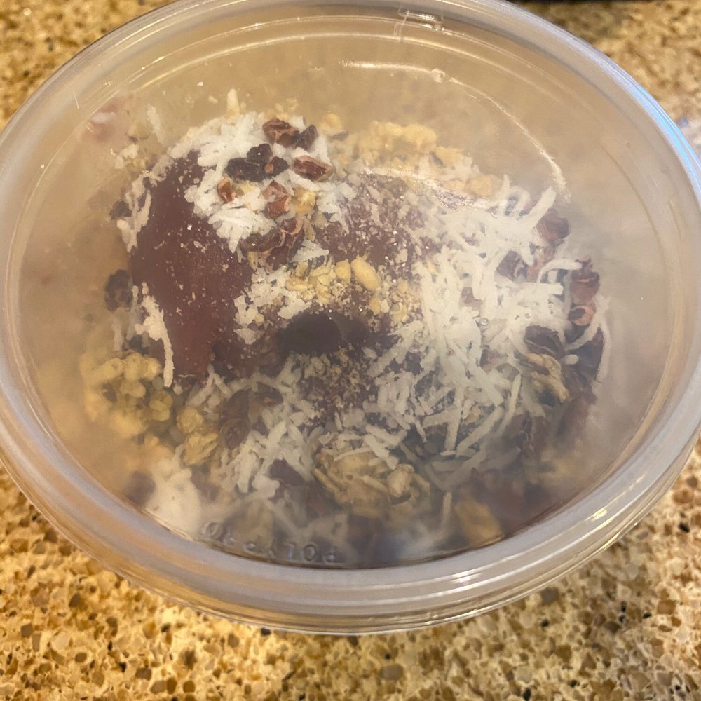 Acai bar  - Top of 8 oz bowl - Acai Bowls Near Me - Pasadena, California