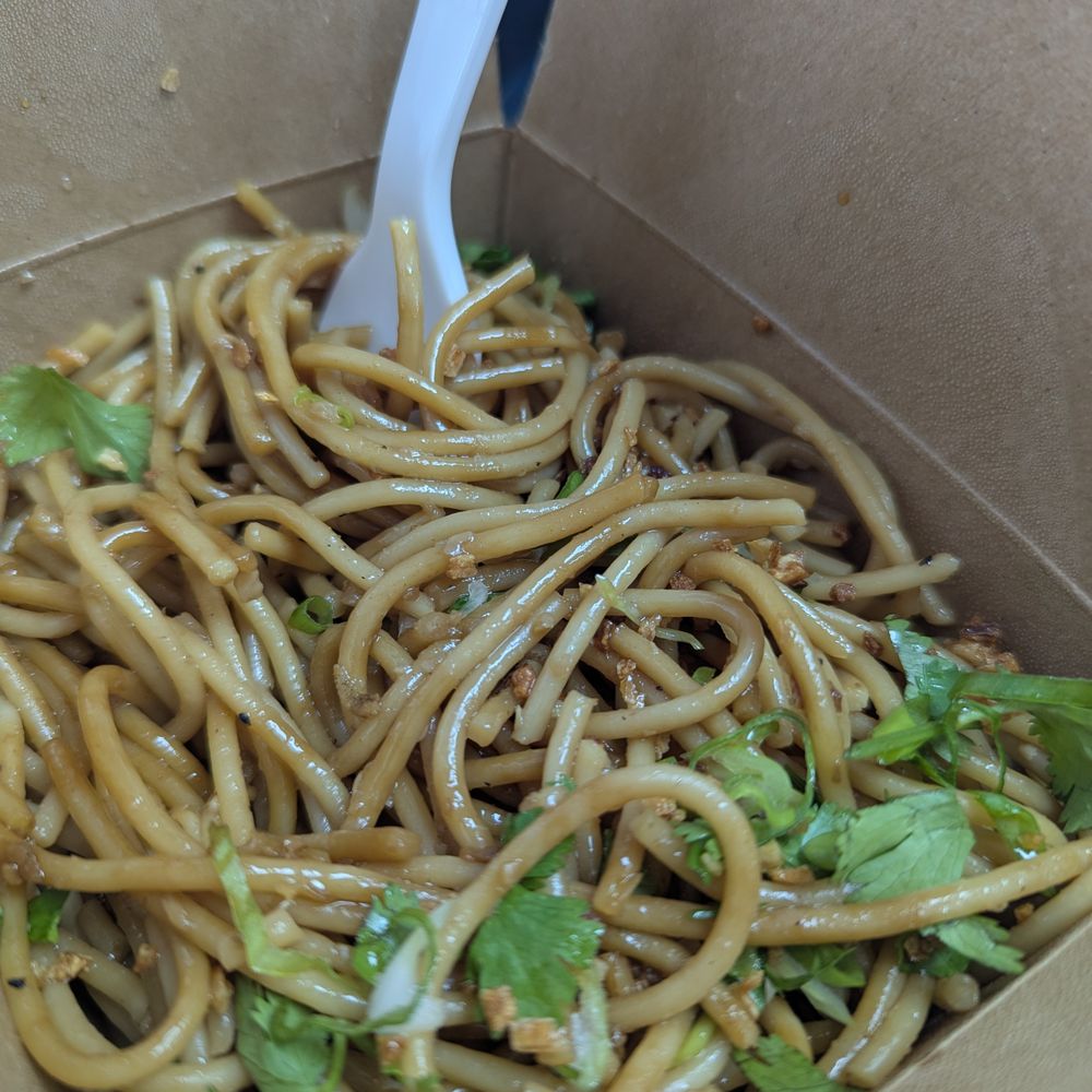Shlap Muan Chicken Wings - Small garlic noodles are a great value. - Chicken Wings Near Me - Long Beach, California