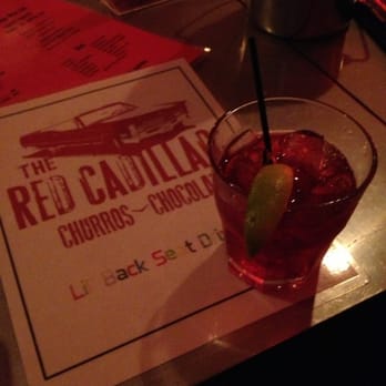 The Red Cadillac - Hibiscus infused tequila on the rocks! - Mexican Near Me - Union, New Jersey