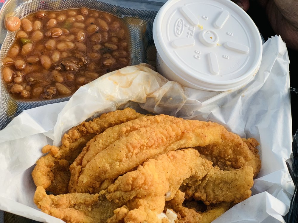 Food from Chandler’s Smokehouse Grill