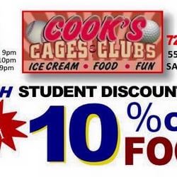 Cook's Cages & Clubs - Knock Student discount