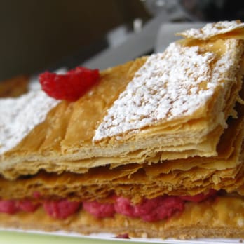 Faubourg - Raspberry and Chocolate Mille Feuille - Bakeries Near Me - Vancouver, British Columbia Faubourg - Raspberry and Chocolate Mille Feuille - Bakeries Near Me - Vancouver, British Columbia