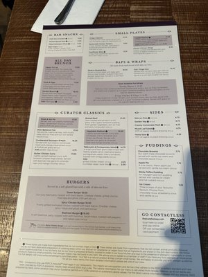 Menu photo 1 The Curator Bar and Dining London, XGL Menu photo 1 The Curator Bar and Dining London, XGL