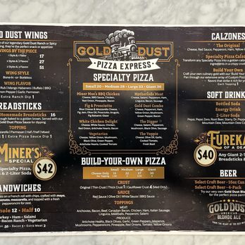 Gold Dust Pizza Express - Menu - Pizza Near Me - Modesto, California Gold Dust Pizza Express - Menu - Pizza Near Me - Modesto, California