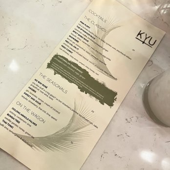 KYU - Bar drink menu - Asian Fusion Near Me - New York, New York KYU - Bar drink menu - Asian Fusion Near Me - New York, New York