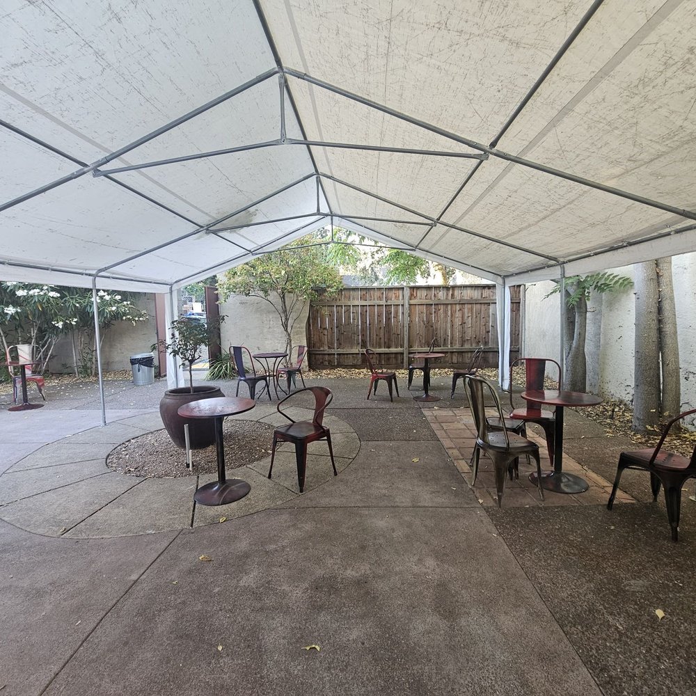 Ohm Coffee Roasters - Seating area outside - Coffee & Tea Near Me - Sonoma, California Ohm Coffee Roasters - Seating area outside - Coffee & Tea Near Me - Sonoma, California