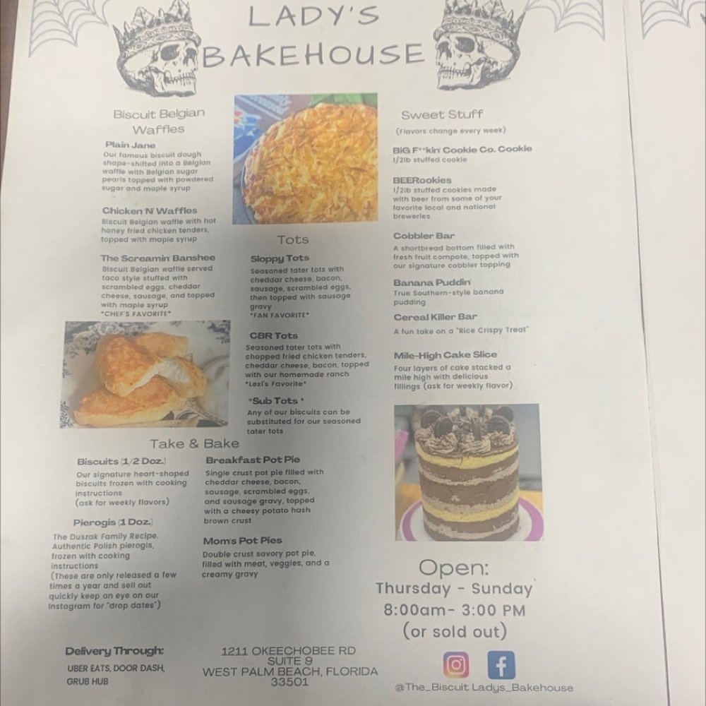 The Biscuit Lady’s Bakehouse - Menu - Breakfast & Brunch Near Me - West Palm Beach, Florida The Biscuit Lady’s Bakehouse - Menu - Breakfast & Brunch Near Me - West Palm Beach, Florida
