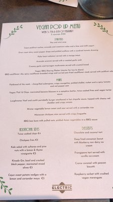 Menu photo 1 Electric Cork, CO