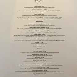 The Fat Pelican - The Fat Pelican - Menu 1
