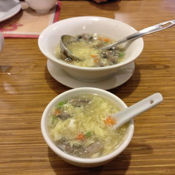 Crystal Palace Restaurant - Egg drop and mushroom soup - Chinese Near Me - Waterloo, Ontario