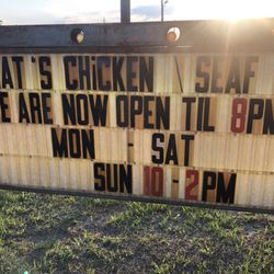Papa T's Chicken - Hours as of May 2019