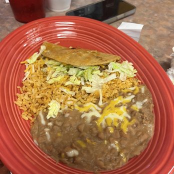 Taco Mio - Two tacos w/ rice and beans - Mexican Near Me - Quartzsite, Arizona