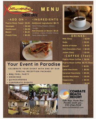 Menu photo 3 Xabores Cyber Cafe Cabo Rojo, PR Menu photo 3 Xabores Cyber Cafe Cabo Rojo, PR