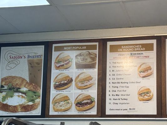 Menu photo 2 Saigon's Bakery / Banh Mi Saigon Westminster, CA