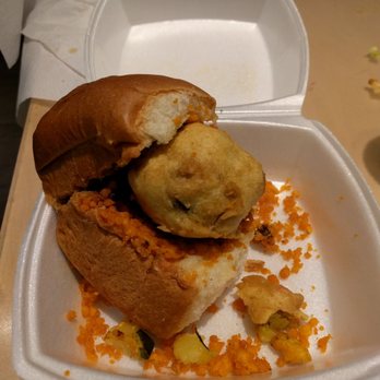 Chutney's - Vada Pav, they gave two I was way too hungry for taking picture but managed after eating one! - Indian Near Me - Cambridge, Massachusetts