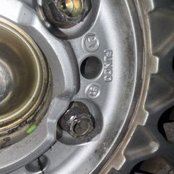 Hinson Towing - Stripped lug bolt that Hinson Towing removed super quickly