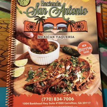 Hacienda San Antonio - Menu - Mexican Near Me - Carrollton, Georgia Hacienda San Antonio - Menu - Mexican Near Me - Carrollton, Georgia