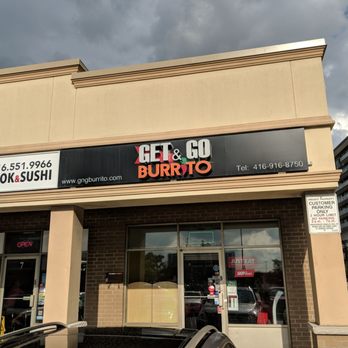 Get & Go Burrito - Outside from the parking lot in September 2018 - Mexican Near Me - Toronto, Ontario