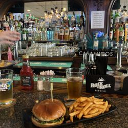Burger + Beer at the Bar