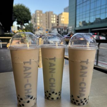 Tan-Cha - Roasted Oolong Milk Tea w/ Tiramisu Foam & Uji Green Milk Tea w/ Tiramisu Foam - Bubble Tea Near Me - Los Angeles, California Tan-Cha - Roasted Oolong Milk Tea w/ Tiramisu Foam & Uji Green Milk Tea w/ Tiramisu Foam - Bubble Tea Near Me - Los Angeles, California