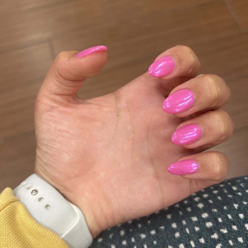 Pink acrylic chrome!
