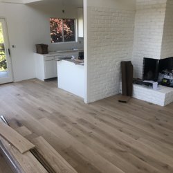 De Leon Hardwood Floors - European white Oak installation in progress.