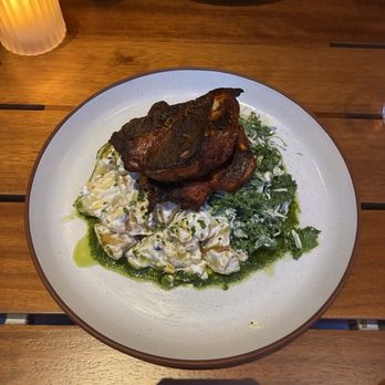 Earls Kitchen + Bar - Blackened chicken with kale salad coleslaw & potato salad - Cocktail Bars Near Me - Honolulu, Hawaii Earls Kitchen + Bar - Blackened chicken with kale salad coleslaw & potato salad - Cocktail Bars Near Me - Honolulu, Hawaii