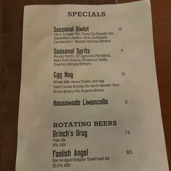 The Sidecar at the Tap - Menu - Speakeasies Near Me - Minneapolis, Minnesota