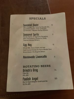 Menu photo 8 The Sidecar at the Tap Minneapolis, MN