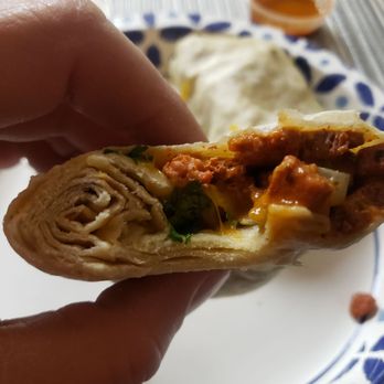 Chuck's Tacos - Look at all the tortilla rolled up and its made on a small tortilla not a big one like everyone uses - Tacos Near Me - Upland, California Chuck's Tacos - Look at all the tortilla rolled up and its made on a small tortilla not a big one like everyone uses - Tacos Near Me - Upland, California