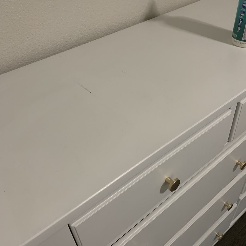 Dresser scratched in multiple places