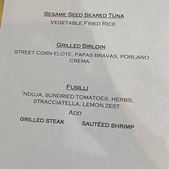 Barrel 135 - Menu for large party dinner - New American Near Me - Williamsport, Pennsylvania Barrel 135 - Menu for large party dinner - New American Near Me - Williamsport, Pennsylvania