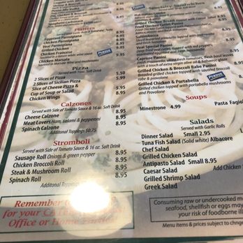 Zuccarelli - Lunch menu - Pizza Near Me - Pompano Beach, Florida