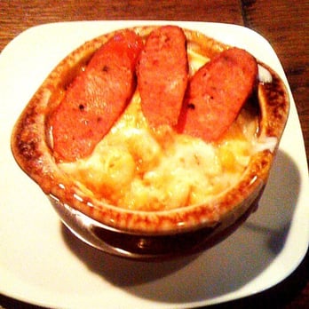 Oskar Blues - Mac & Cheese topped w/ Andouille Sausage - Bars Near Me - Longmont, Colorado Oskar Blues - Mac & Cheese topped w/ Andouille Sausage - Bars Near Me - Longmont, Colorado