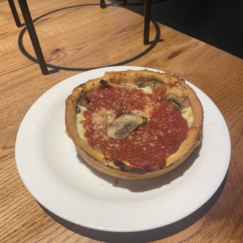 Giordano's - Personal size deep dish (cheese and mushroom) - Pizza Near Me - Chicago, Illinois Giordano's - Personal size deep dish (cheese and mushroom) - Pizza Near Me - Chicago, Illinois