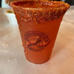 Stinkin Crawfish - Gardena - Michelada with mango cart